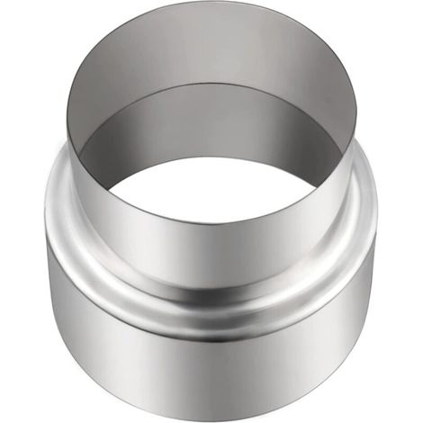 Aiperq – Réducteur de tuyau de poêle en acier inoxydable 100mm à 90mm – Raccordement cheminée – Résistant à la chaleur et à la corrosion – Montage facile (1/4)