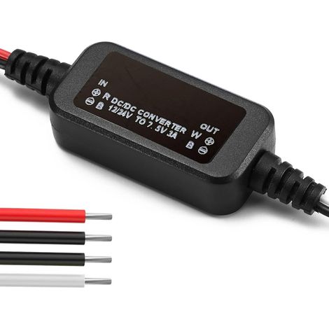 Convertisseur Buck DC-DC 12/24V vers 7,5V 3A 22,5W Module Régulateur Entrée 10-30V, convertisseur abaisseur, adaptateur et alimentation pour véhicules, moteurs, LED, camping-cars et bateaux (1/5)