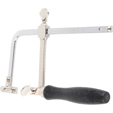 Scie à main Sawbow pour bijoutiers, cadre à 12 lames et mini étau d'établi avec pince, outil de bricolage pour la fabrication de bijoux (1/5)