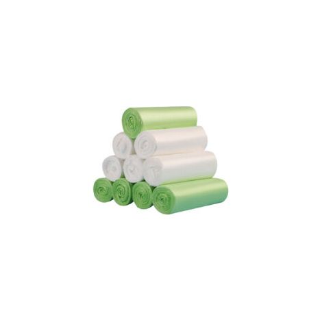 Houhence – Packung mit 200 biologisch abbaubaren 10-Liter-Müllbeuteln – Kompostierbar, aus Maisstärke – Auslaufsicher und geruchsabweisend – 45 x 50 cm – Crezuo