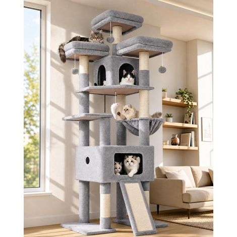 Arbre à Chat XXL pour Grand Chats 192 cm Arbres a Chat Stable (1/5)