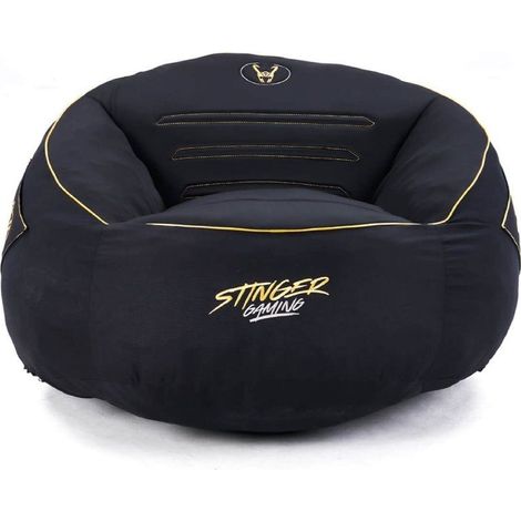 Puff Woxter Stinger Gaming/ con relleno/ Negro y Dorado