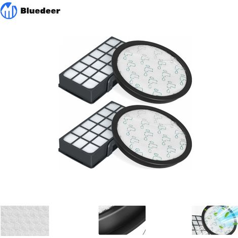 Lot de 2 Filtres HEPA pour Rowenta Silence Force Cyclonic 4AAAA RO7647EA RO7663EA RO7676EA RO7681EA (Modèle RO76xx) Aspirateurs, Filtre de Rechange Accessoires ZR903701 H115 Bluedeer (1/5)