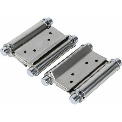 2 Pcs Charnières de Porte 3ih Charnieres De Double Action Ressort Charnières De Porte en Acier Inoxydable pour Portes d'interieures Bar Cafe (1/4)