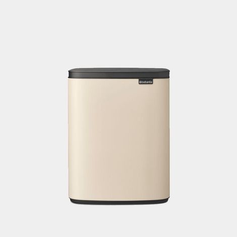 Brabantia Bo cestino beige 12 litri acciaio