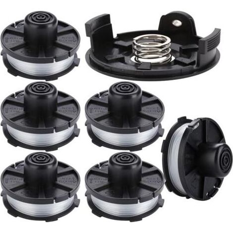 Bobine Fil pour Makita Akku Coupe Bordure DUR181 DUR141 DUR180Z DUR181Z 196146-9 195858-1 (6 Pieces) (1/5)