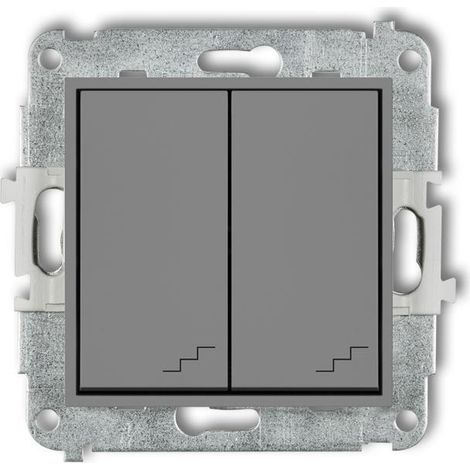 Conector doble para escaleras Karlik Mini gris mate - 27MWP-33