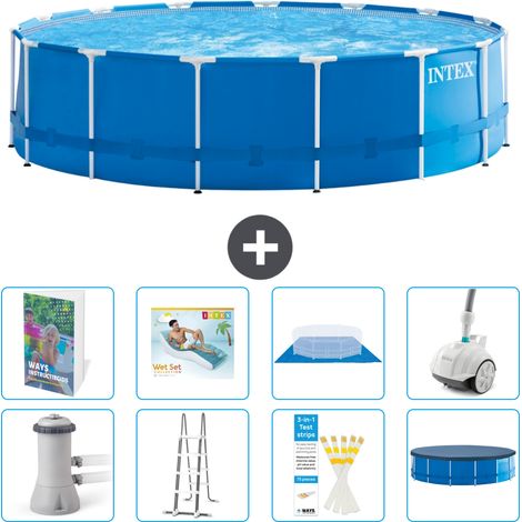 Intex Piscine Tubulaire Ronde - 457x122 cm - 9-pièces  S584