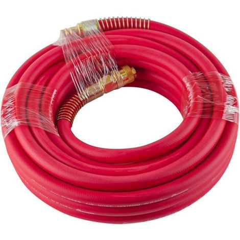 Pneumatikschlauch, Druckluftleitung, 10 m, 20 bar, Gummi, 16 x 10 mm