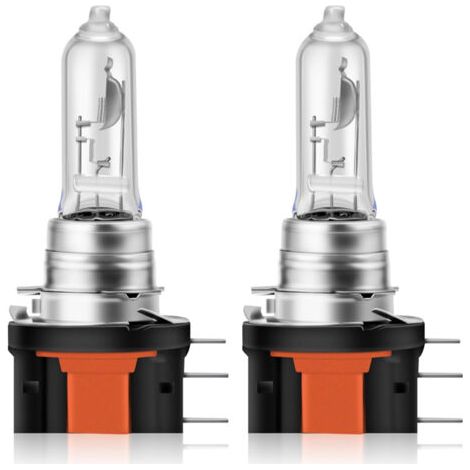 Ampoule halogène H15 12V 15/55W – Lumière jaune 3000K – Faisceau haut/bas – Remplacement direct pour voitur (1/5)