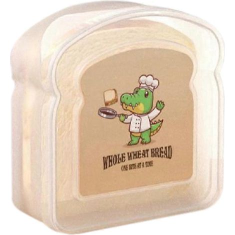 Boîte à sandwich réutilisable, boîte hermétique, boîte à pain transparente B-- (1/5)