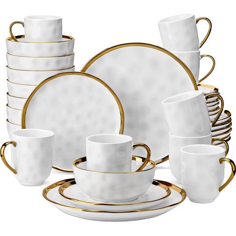 Ensemble de vaisselle, Design élégant, Qualité durable, 32 Pièce (1/2)