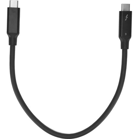 Câble de données USB portable 40Gbps 100W haute vitesse 0.3m Type-C à Type-C pour carte son (1/5)