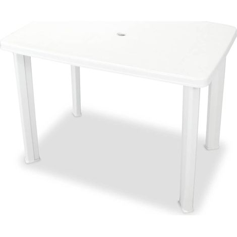 Set da Bistrot 3 pz Salotto da Giardino in Plastica Bianco (1/5)