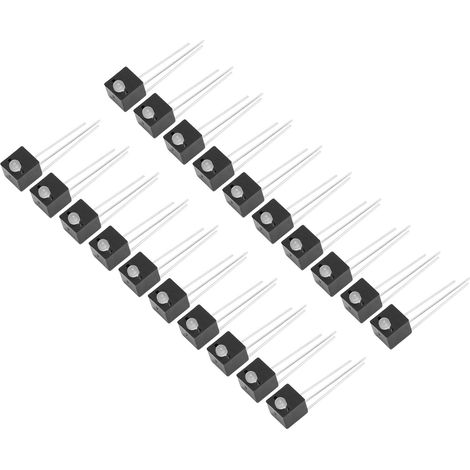 Support de lampe LED 2 couleurs 3 broches cathode commune, 20 pièces, douille 1 trou, diode lumineuse 3mm, vert à gauche, rouge à droite (1/5)