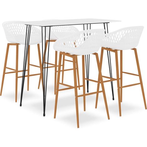5-tlg. Bar-Set Weiß