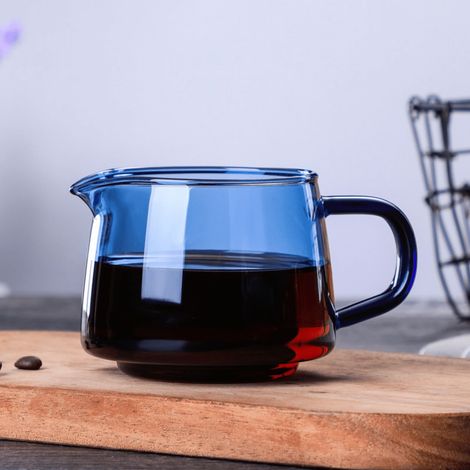 Pitcher A Lait En Verre Résistant À La Chaleur - 300 ml Et 500 ml - Pour Création Latte Art - Compatible Plaque Chauffante Et Micro-ondes - 1 Pièce