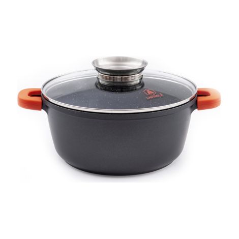 LAGUIOLE CUISSON - Faitout noir 24cm revêtement céramique - "RobuCook"
