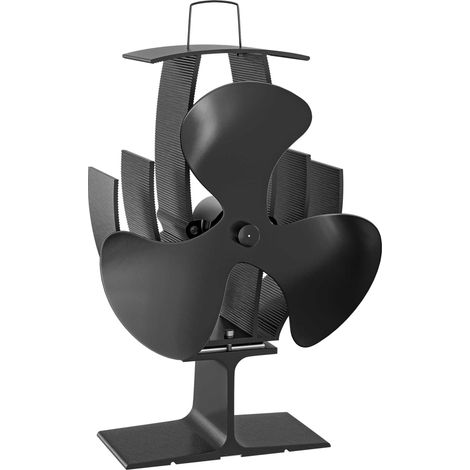 Aérateur - de poêle à bois – 3 Pales – 1100 tr/min – 60-350 °C – Distribution – Autoalimentation thermique par Chaleur Sans courant … Wiltec (1/5)