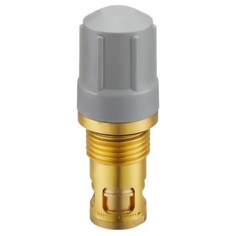OVENTROP Insert de vanne GDQ avec Q-Tech pour radiateurs compacts, 10-170 l/h, G 1/2 AG, Raccord à serrage, avec étanchéité frontale du siège, 1019099