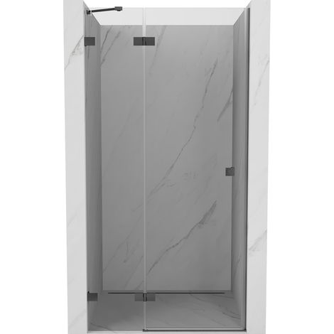 Mexen Lunar porte de douche pivotante gauche 110 cm, transparent, gris canon brossé - 834-110-000-66-00-L (1/5)