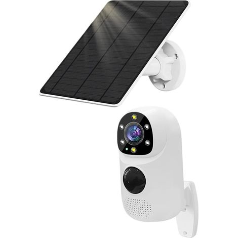 Caméra WiFi Solaire PIR détection Humaine Vision Nocturne étanche sécurité Enregistrement vidéo IP Camara 5MP Batterie Moniteur de vidéosurveillance(Cam No Card) (1/5)