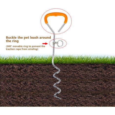 Heringssicherung für Welpen und Hunde, Hundeleine, Befestigungserz für Outdoor-Aktivitäten wie Garten und Camping (1/5)