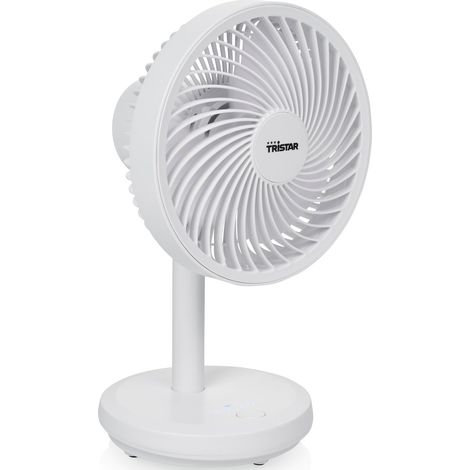 Ventilatore da tavolo ricaricabile bianco 53161 (1/5)