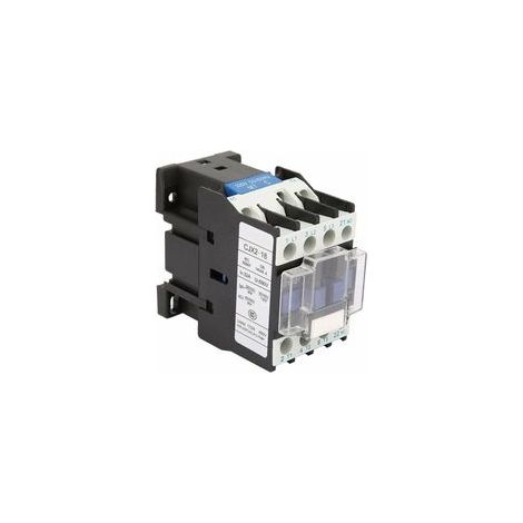 Contactor eléctrico industrial de 18 A – Tensión 220 V CA – 3 polos – Aleación de plata-tungsteno para alta sensibilidad – Montaje en riel CJX21801