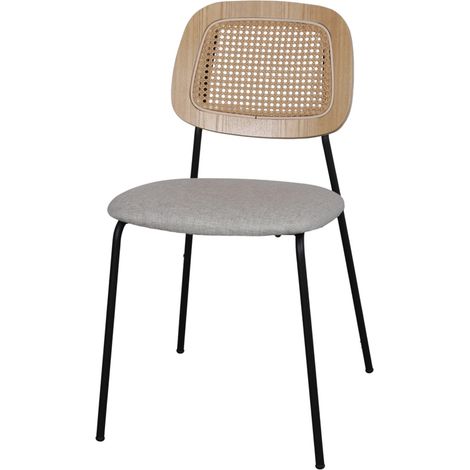 AUTRES Chaise tapissée avec un style Mid Century - modèle 009 - sable (1/4)