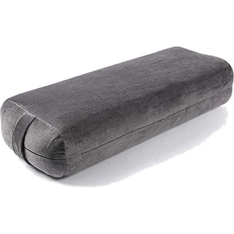 Coussin traversin de yoga pour la méditation et le soutien - Coussin de yoga rectangulaire - Accessoires de yoga lavables en machine (1/4)