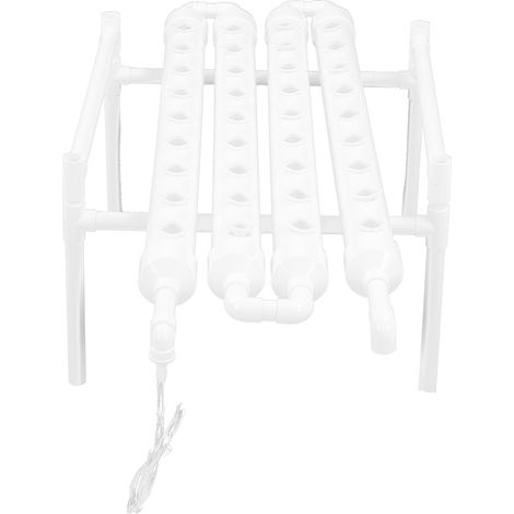Kit de culture hydroponique 1 couche, 36 emplacements pour plantes, tuyaux en PVC, système de culture hydroponique, prise 100-240 V. (1/5)