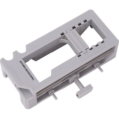 Gabarit de positionnement des trous de charnières de porte pour défonceuse, gabarit d'installation de charnières réglable pour longueurs de 3 à 5 pouces et épaisseurs de 1/4 ou 5/8 pouce (1/5)