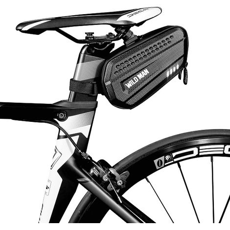 Bolsa/maletín para bicicleta Wildman L ES7 de 1,2 L, color negro. (1/5)