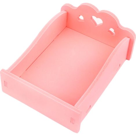 Cuccia per piccoli animali domestici, con motivo a cuoricini rosa