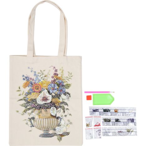 Diamond Painting Bag DIY Diamond Painting Tools Kit Handbag Shopping Bag for Home School BB006 (1/5)