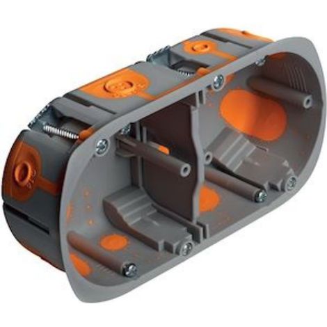 Pack de 50 boîtes d'encastrement BBC - 2 postes - Ø 67 mm - Profondeur 50 mm - 100250 - EMX