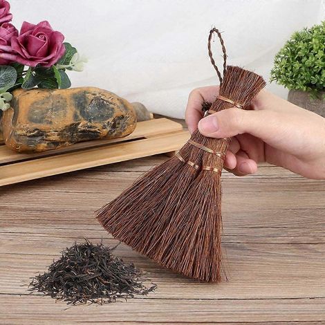 Brosse de ménage naturelle en noix de coco pour le nettoyage des tasses en soie et palmier (1/4)