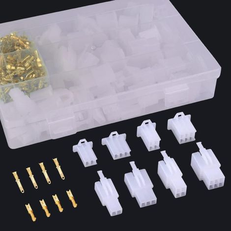 380 conectores eléctricos para motocicletas de 2, 3, 4 y 6 pines, conectores de cables eléctricos automotrices de 2,8 mm, macho y hembra para motocicletas, automóviles, camiones y barcos. (1/5)