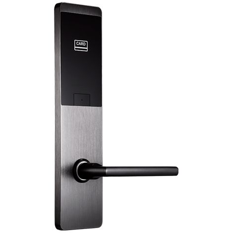 Serrure d'hôtel ZKTeco - Ouverture par Carte MF - Backset 62.5 mm Ouverture à droite - Autonomie 4 x piles AA - Cylindre d'urgence - Compatible avec le logiciel ZKBiolock Hotel Lock System / ZKBioSe
