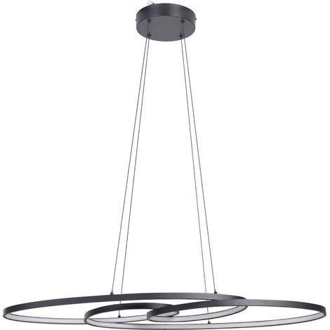 Eglo LED Pendelleuchte Gianella schwarz weiß 100 x 36 x 120 cm Deckenlampen & Kronleuchter (1/2)