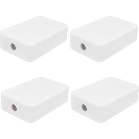 Lot de 4 Boîtes de Jonction 55 X 35 X 15 Mm Boîtier électrique en ABS Petit Boîtier de Projet électrique étanche pour Boîtier PCB électronique Boîte de Loisirs électronique Blanc (1/5)