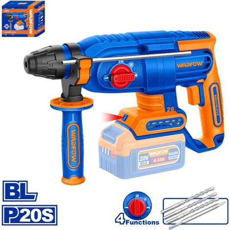 Marteau combiné Brushless à batterie 2.5J Wadfow (1/5)