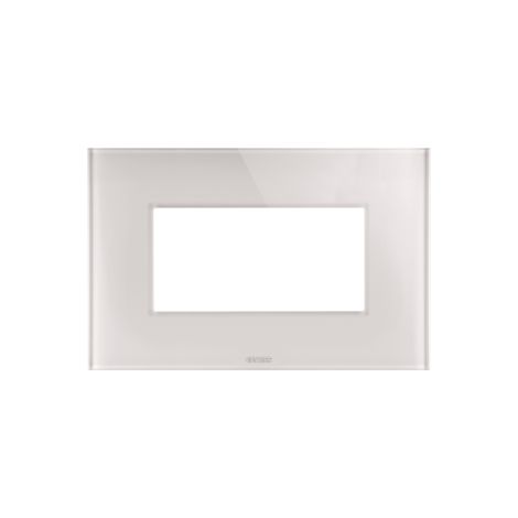PLAQUE ICE 4P NATUREL BEIGE GEWISS GW16904CL (1/2)