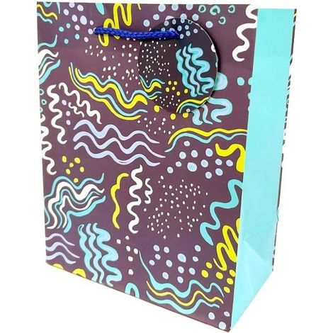 Bolsa decorativa mate de 18x23x10cm, azul marino