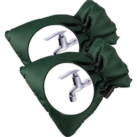 2 pièces 21X17cm Housses de Robinet d'extérieur, Faucet Protector, Protection Contre Le Gel pour l'hiver, pour Protéger Votre Robinet Extérieur, pour (1/4)