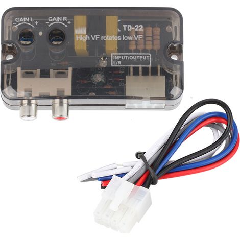Fdit Auto -Audio-Convertisseur Stéréo Stéréo Convertisseur de Haut-Parleur pour Les Amateurs de Son Professionnel, Installation Simple pour Les Amateurs de Conduction Audio Automobile (1/5)