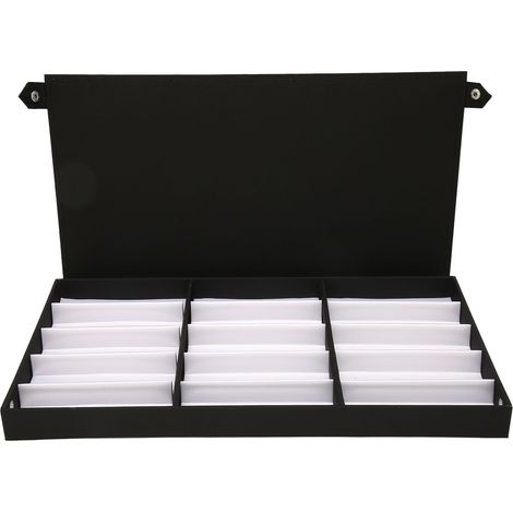 1 Organisateur, 15 compartiments, nylon, rangement lunettes soleil vue bijoux, tiroir bureau voyage (1/5)