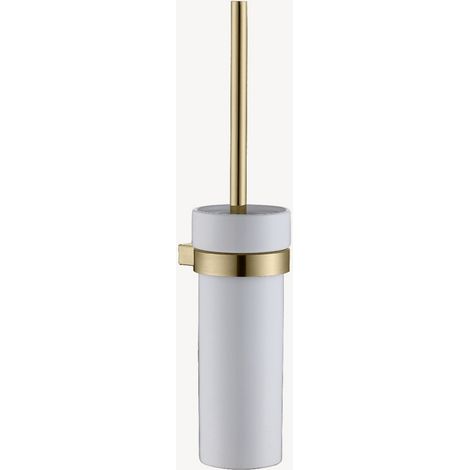 Wand-WC-Bürstenhalter aus Edelstahl Gebürstetes Gold - Osaka (1/2)