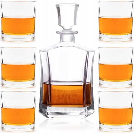 Karaffe + 6 Gläser für Whisky – Whisky-Geschenkset für Feiertage und Geburtstage (1/5)
